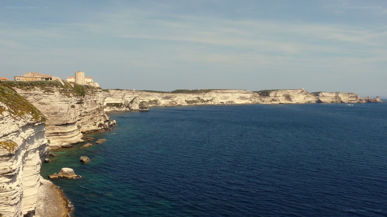 cliffs along the mediterranean coast