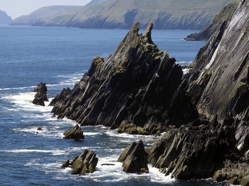cliffs along the ocean
