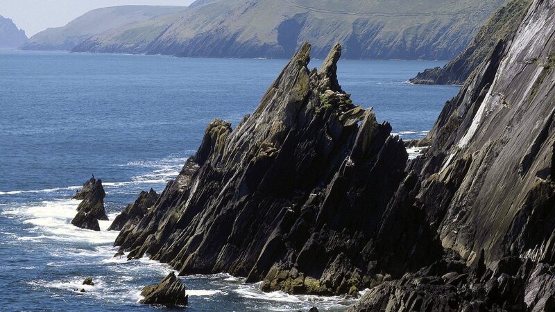 cliffs along the ocean