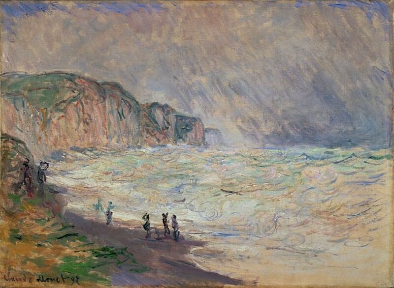 Cliffs and Beach Scene