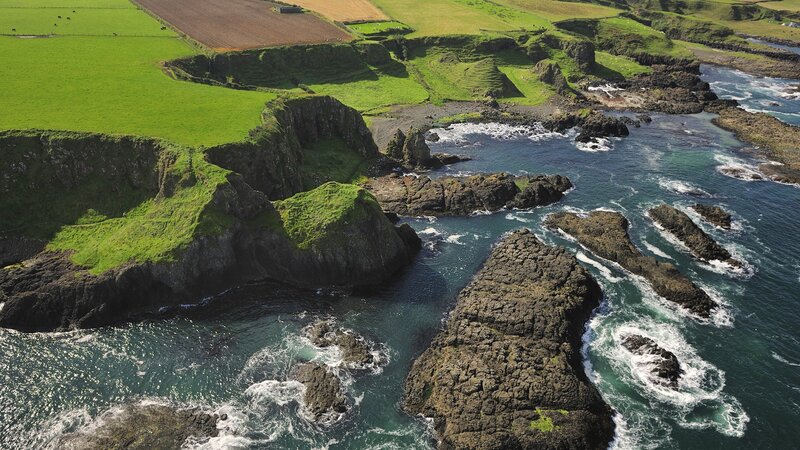 cliffs and coastal rocks