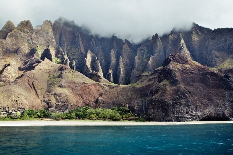 cliffs and ocean landscape