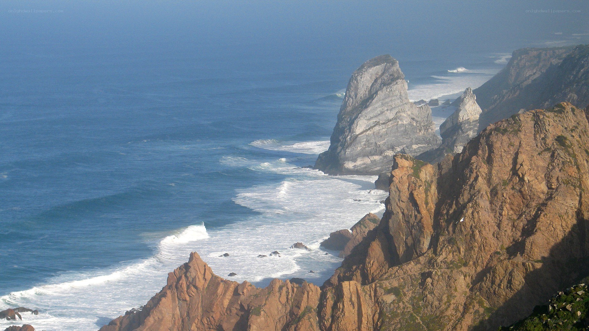 cliffs and ocean waves