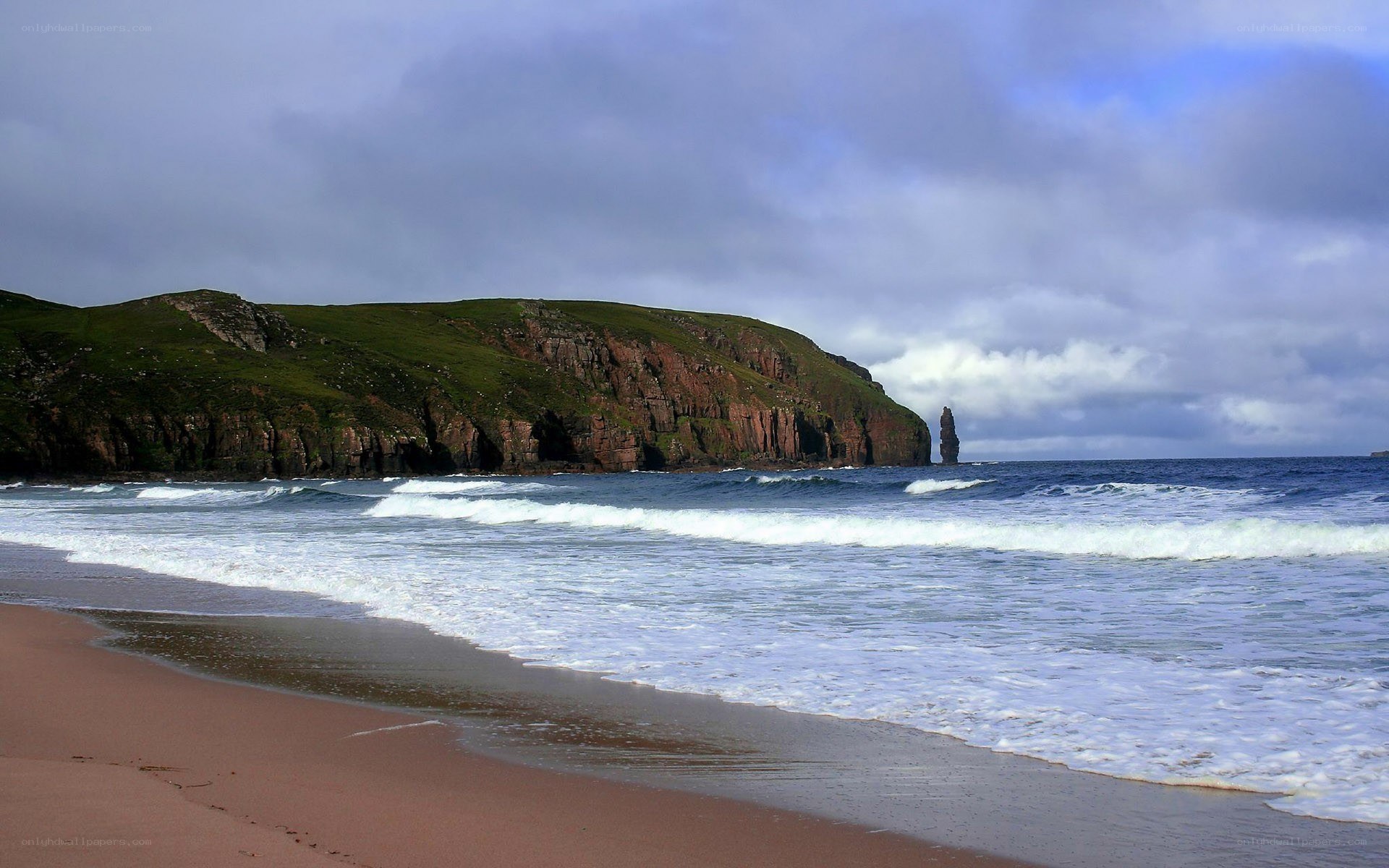 cliffs and sea at beach