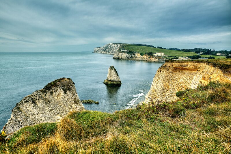Cliffs and Sea Stacks — Blue, Dramatic, Afternoon