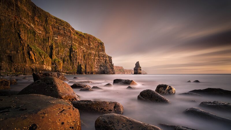 Cliffs and Sea Stacks — Brown