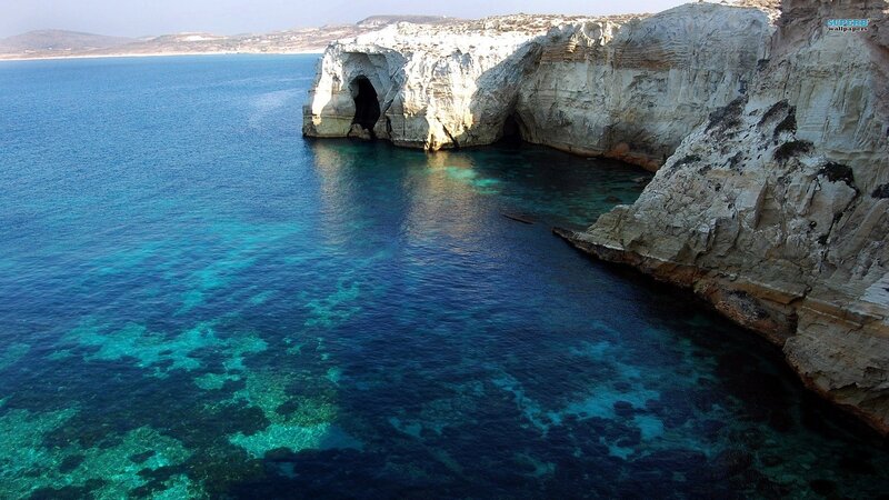 cliffs and turquoise sea