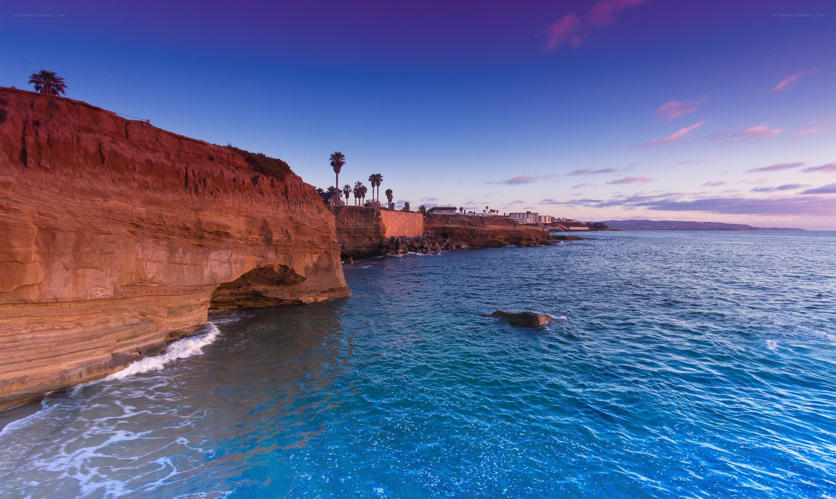 cliffs at sunset by the ocean