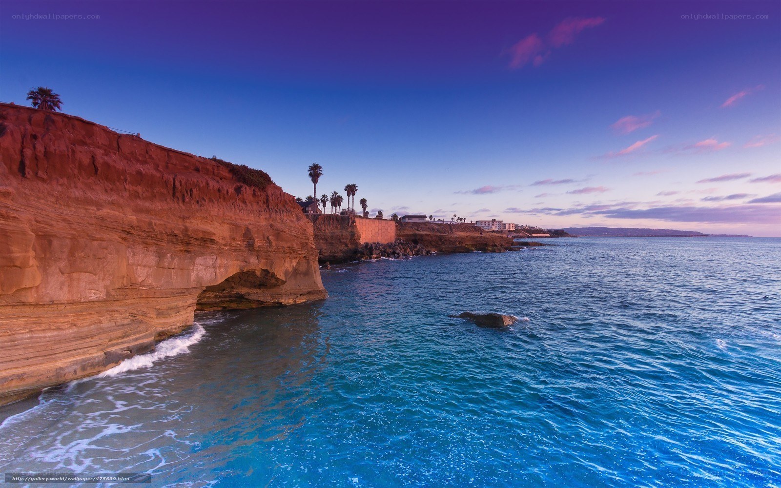 cliffs at sunset by the sea