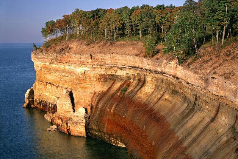 Cliffs by the lake