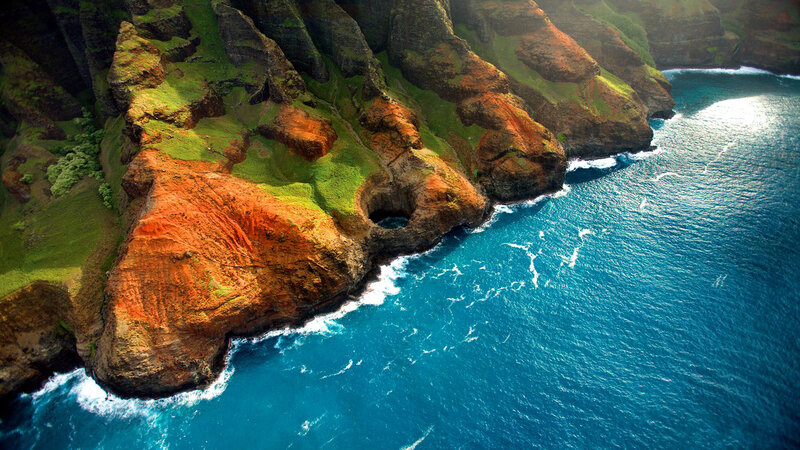 Cliffs by the Ocean — Blue