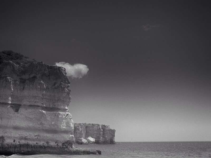 Cliffs by the Sea — Black
