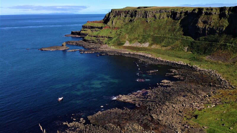 Cliffs by the Sea — Blue, Serene, Afternoon, Photograph