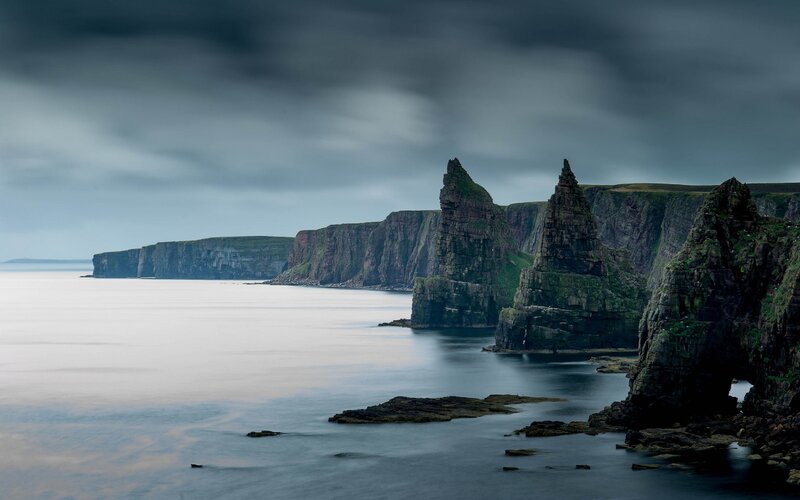 Cliffs by the Sea — Gray, Dramatic