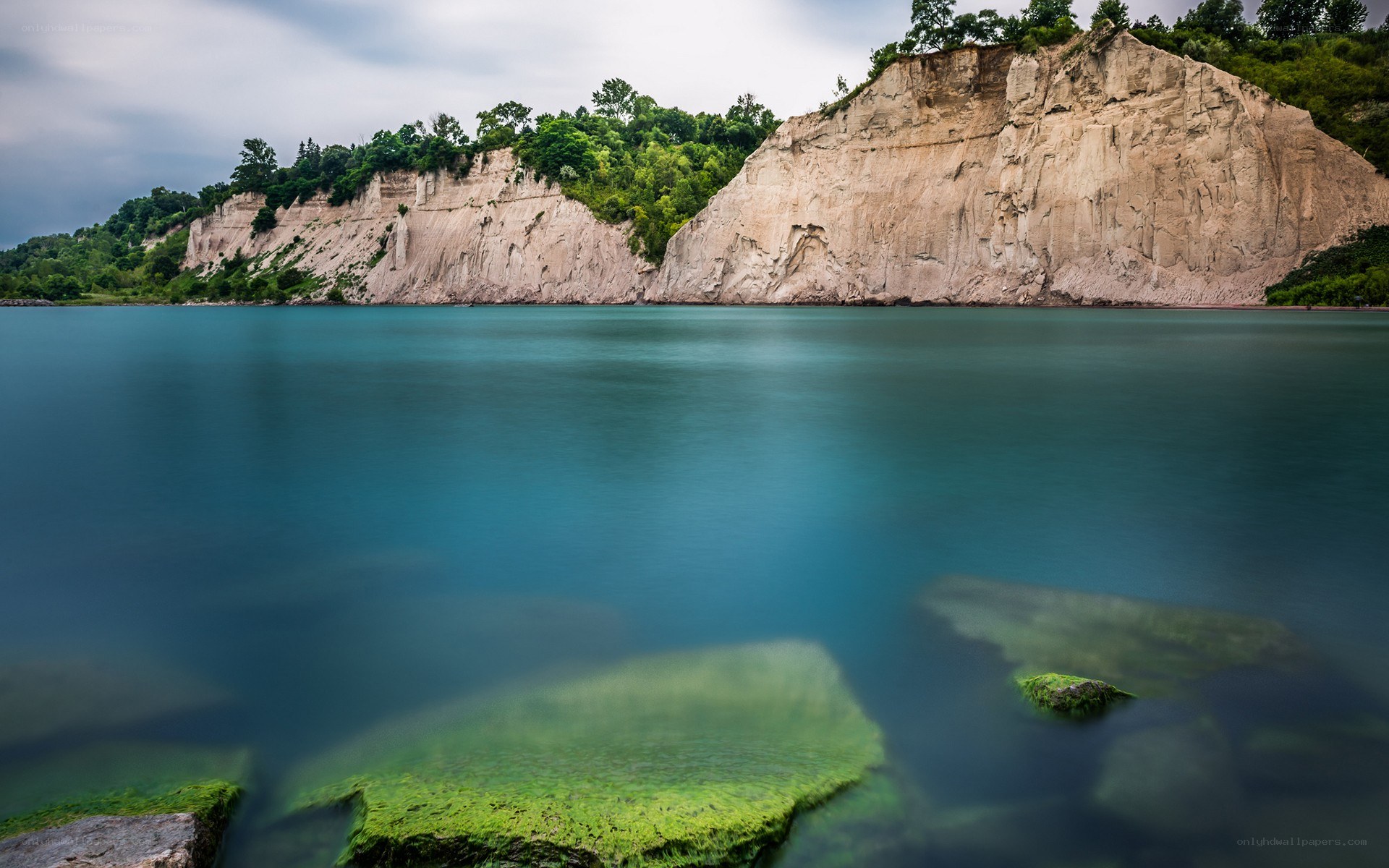 Cliffs by the water