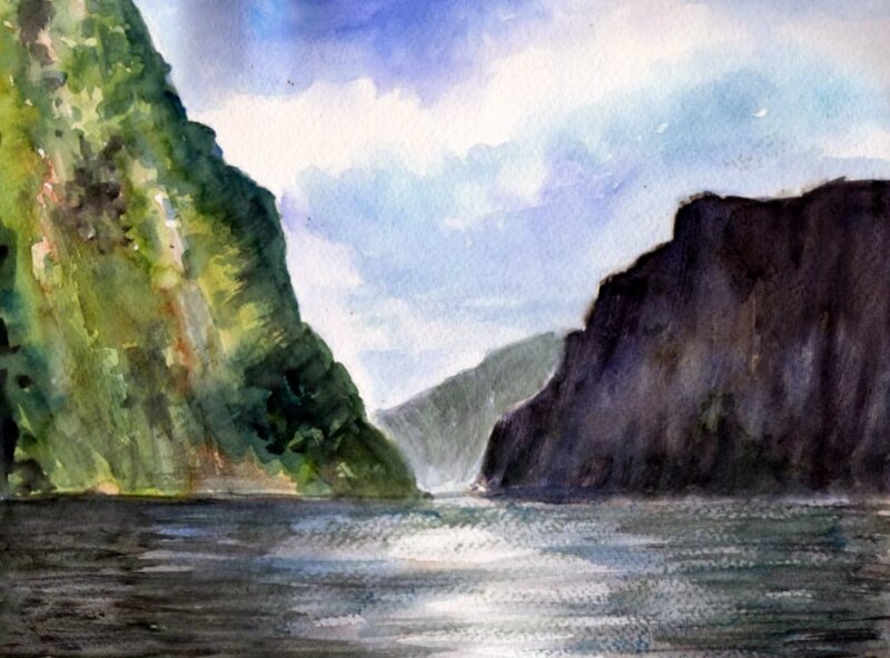 Cliffs in a Bay