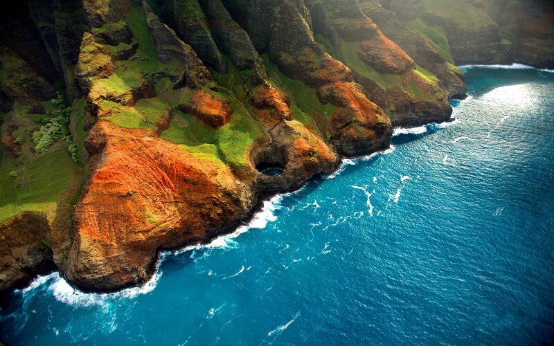 Cliffs Meeting Ocean