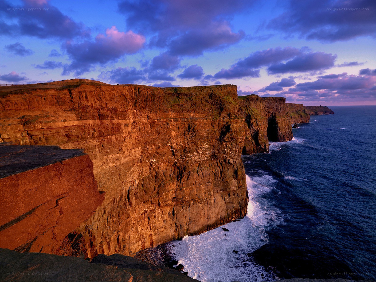 Cliffs of Moher at sunset