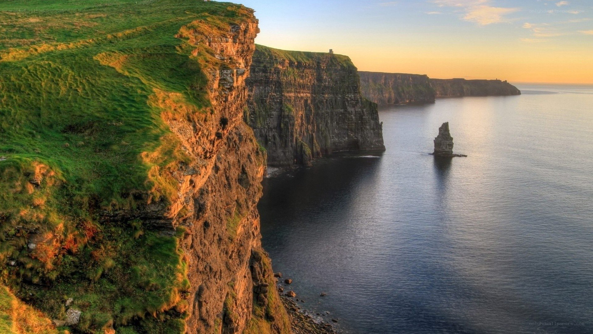 Cliffs of Moher at sunset