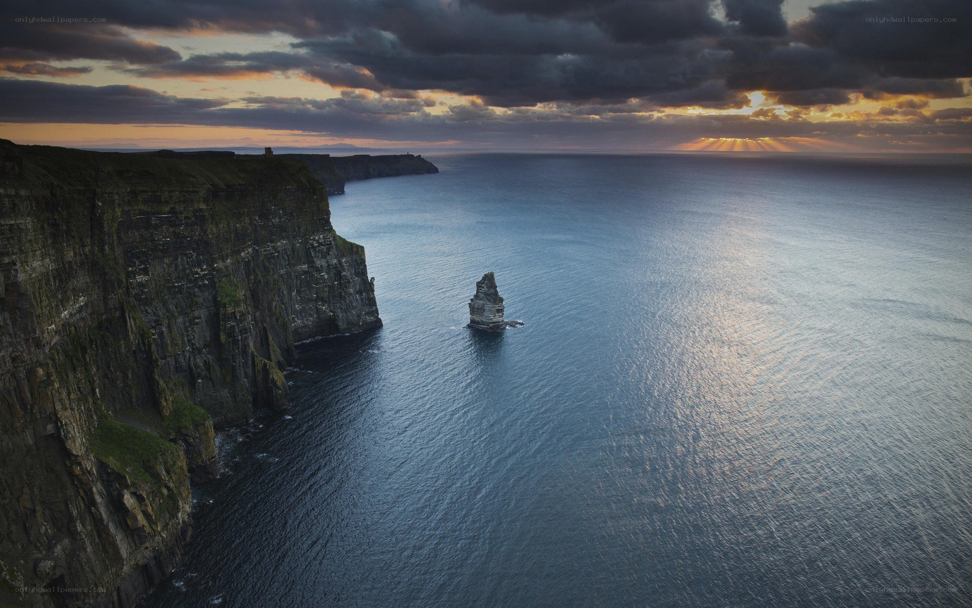 Cliffs of Moher at sunset