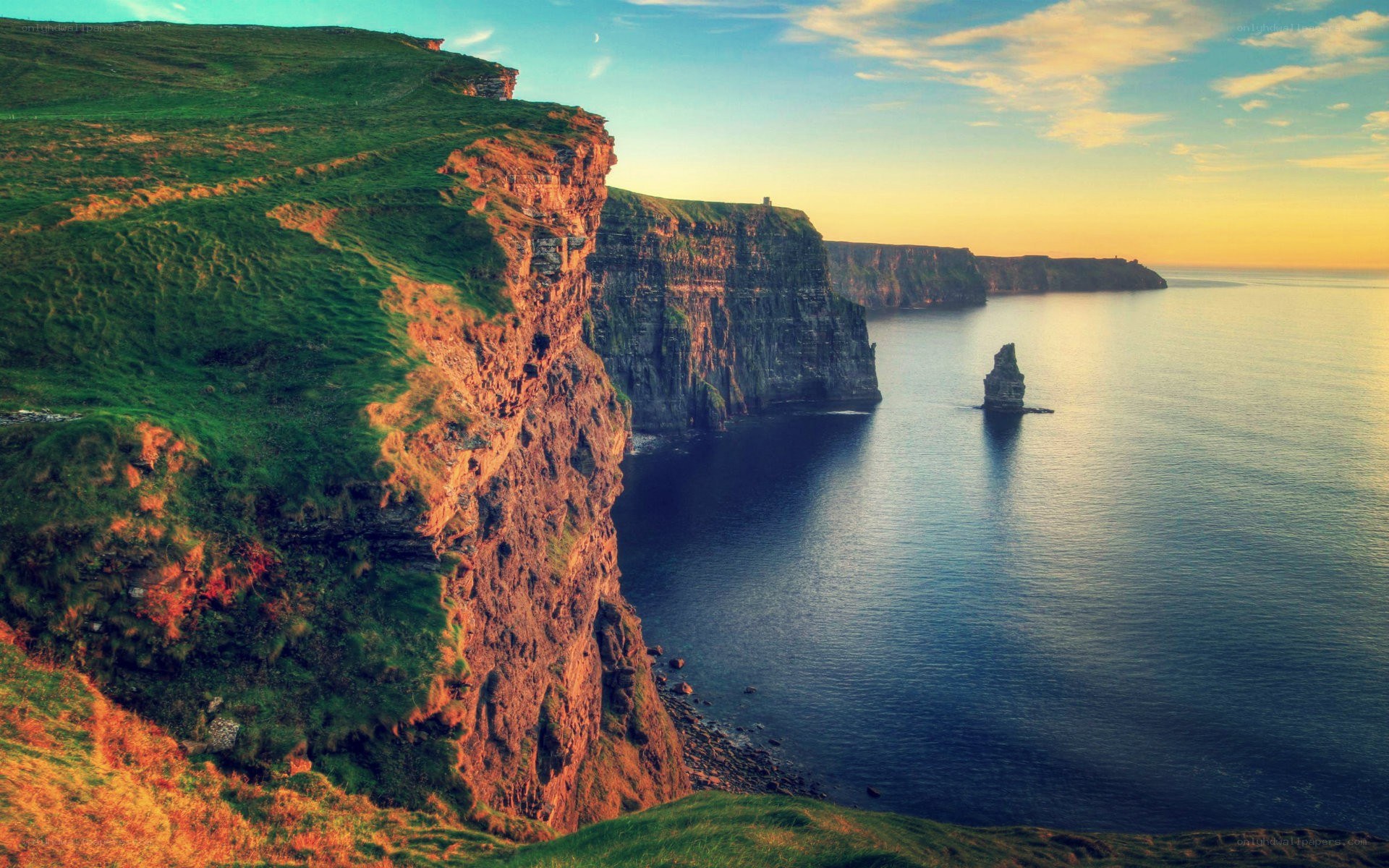 Cliffs of Moher at sunset