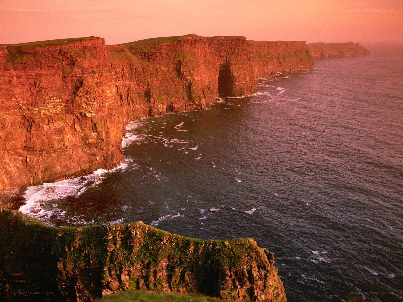 Cliffs of Moher at sunset