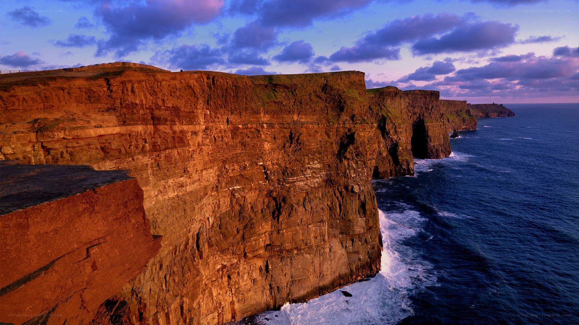 Cliffs of Moher at sunset