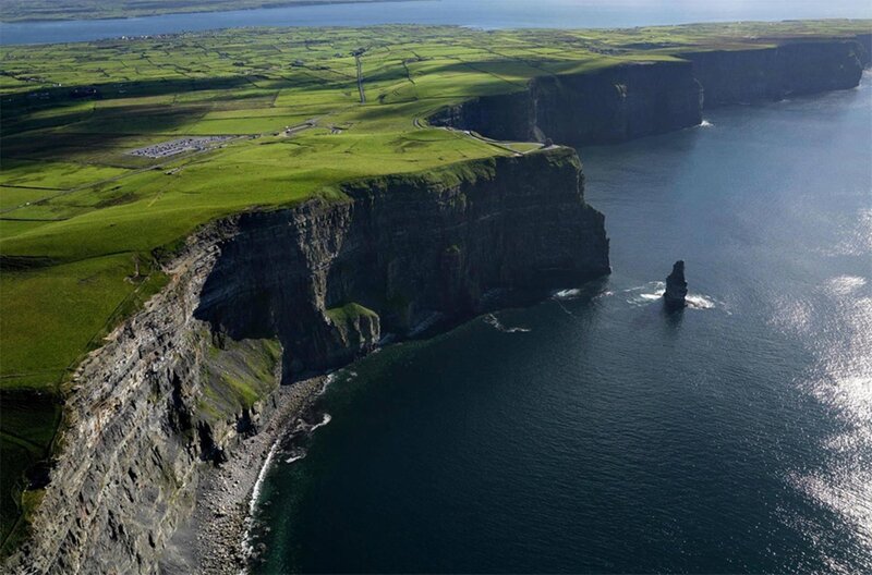 Cliffs of Moher — Green, Dramatic, Afternoon, Photograph