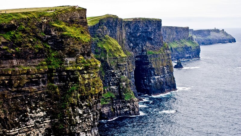 Cliffs of Moher — Green, Dramatic, Photograph, Ocean