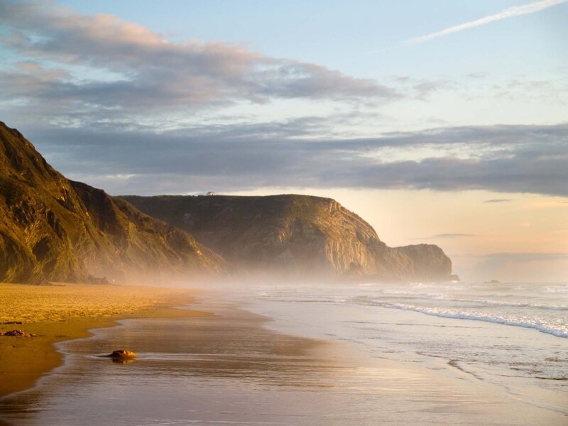 Cliffs on Sandy Beach