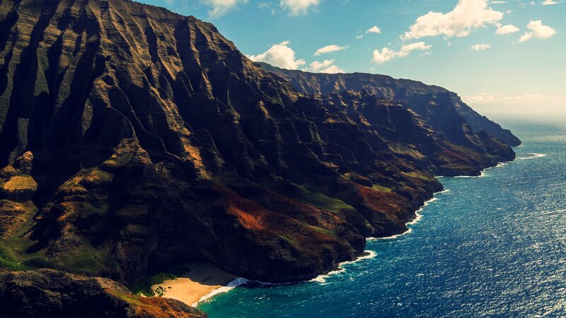 cliffs overlooking ocean beach