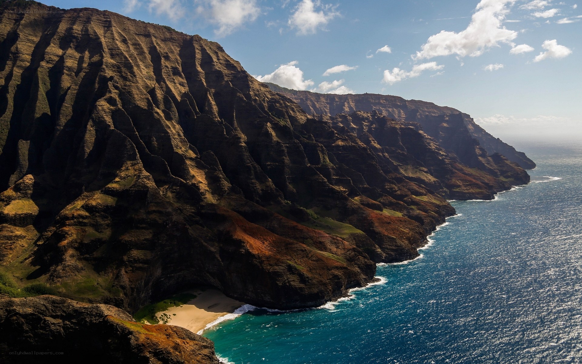 cliffs overlooking ocean beach