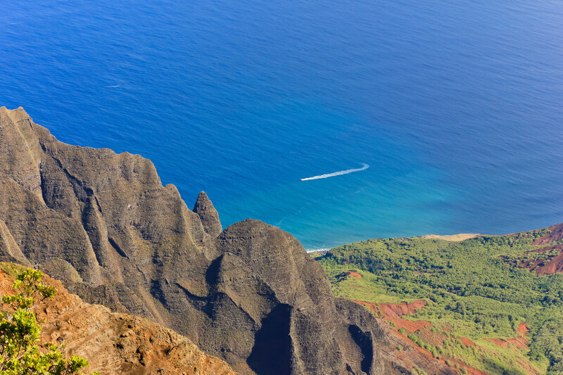 Cliffs Overlooking Ocean — Blue, Dramatic
