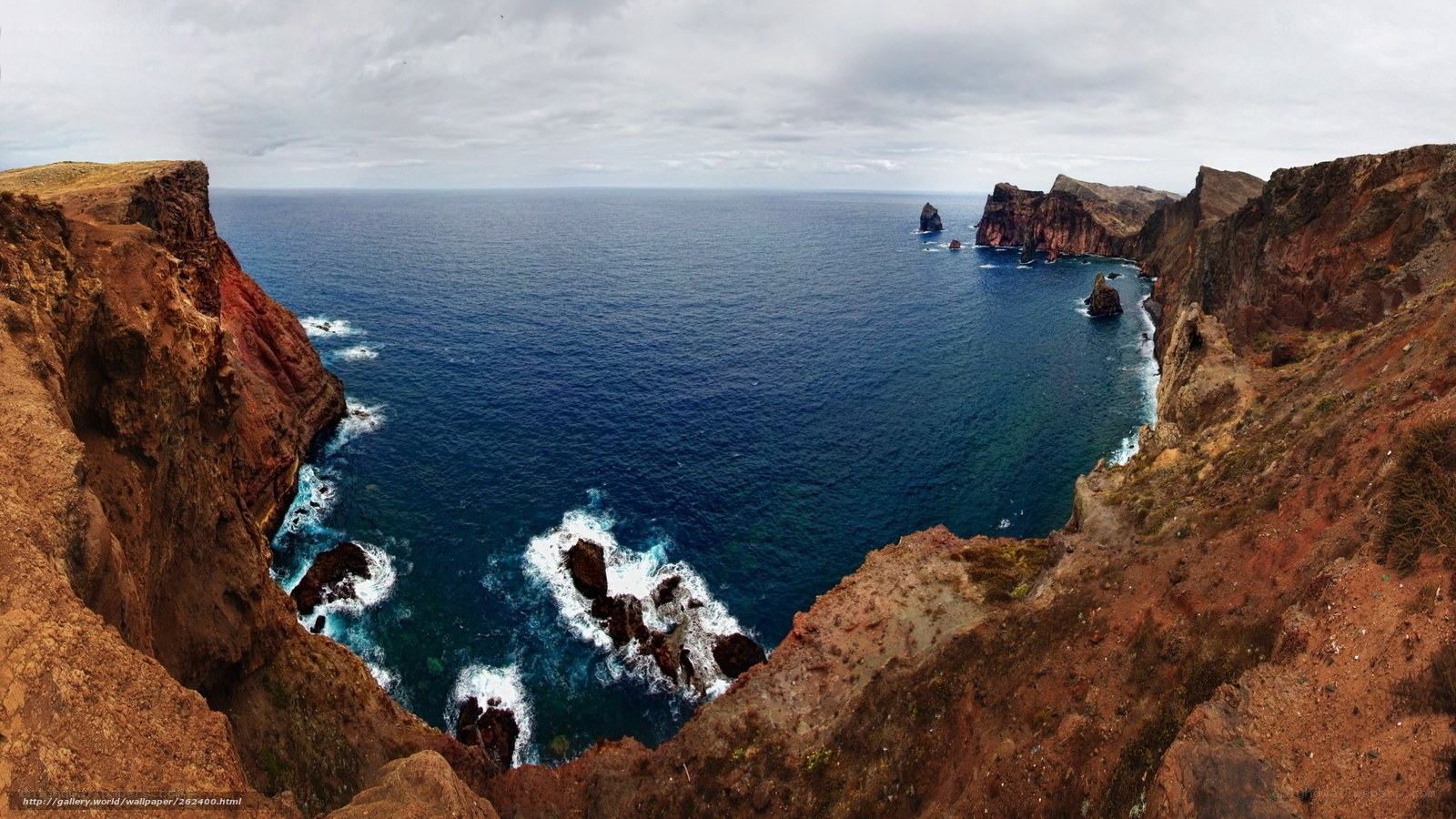 cliffs overlooking ocean cove