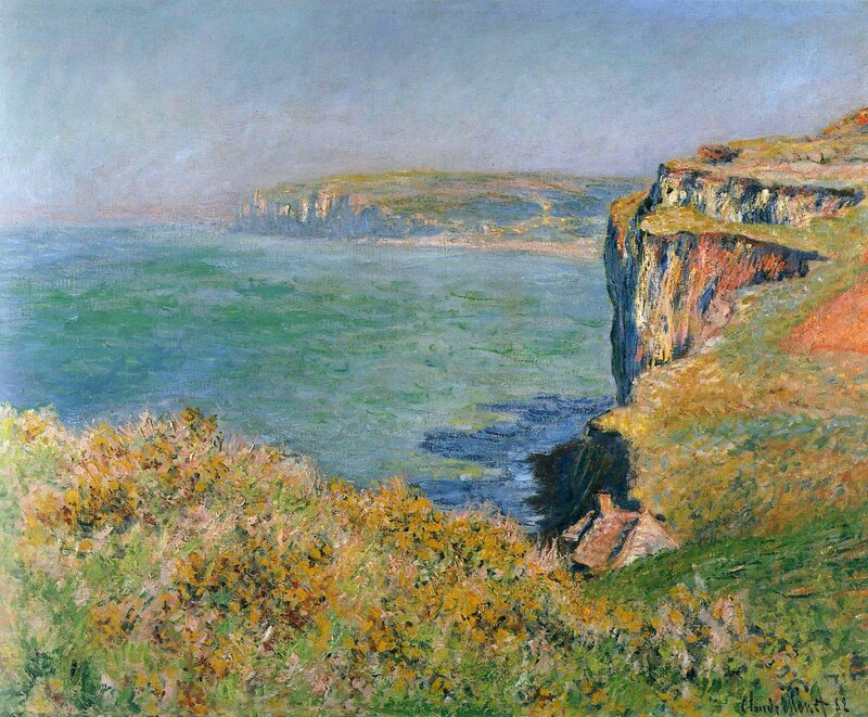 Cliffs Overlooking Sea — Green, Serene