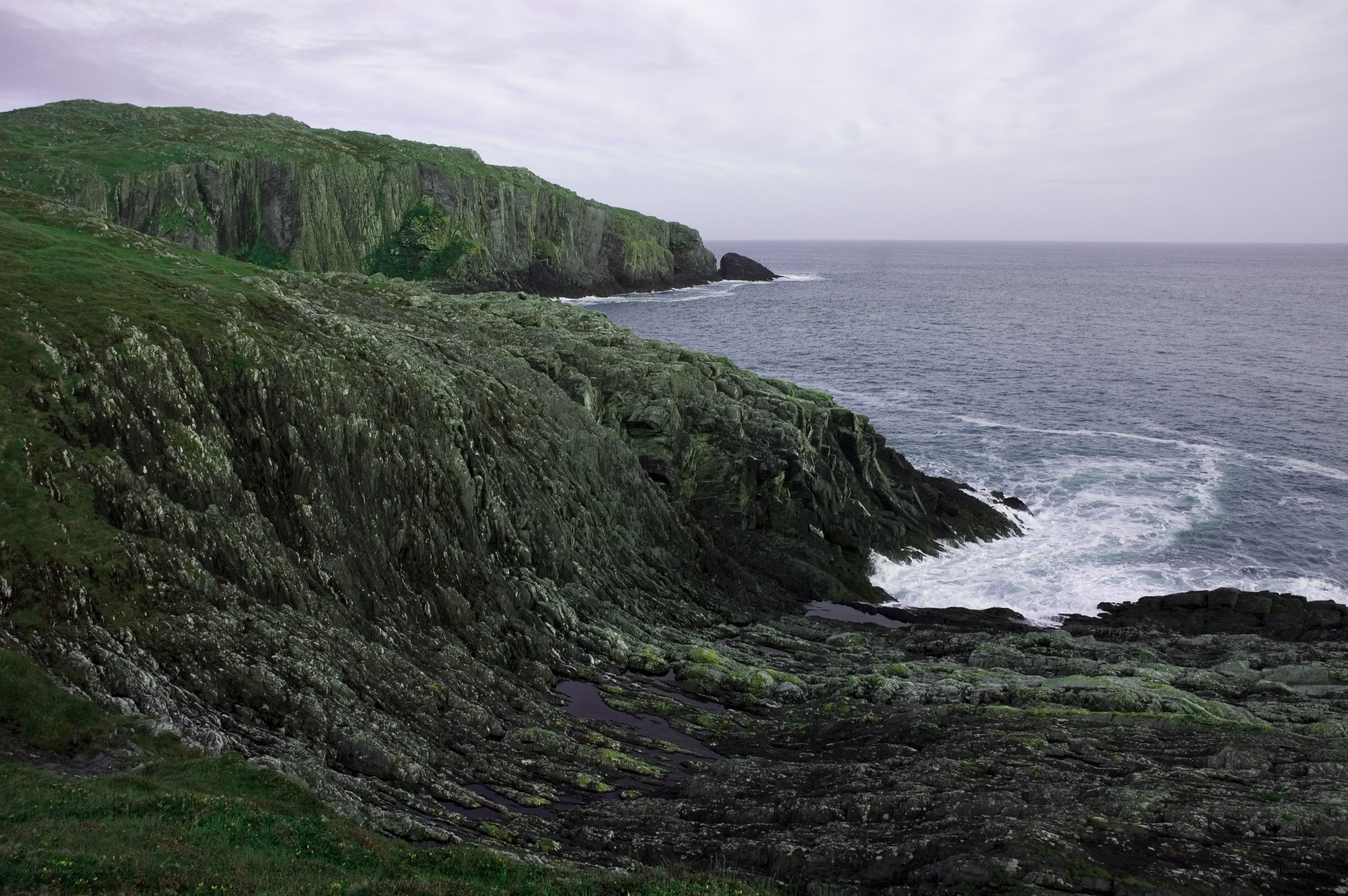 cliffs overlooking the ocean