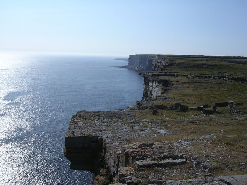 cliffs overlooking the ocean