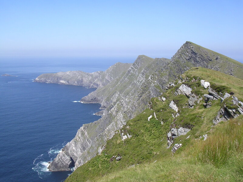 cliffs overlooking the ocean