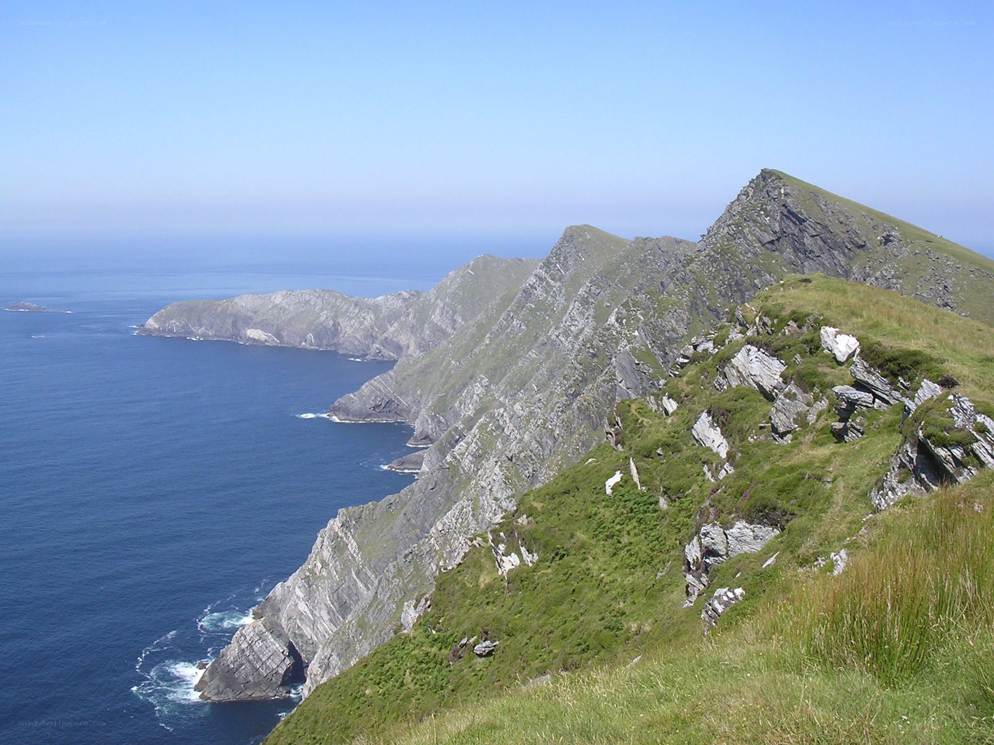 cliffs overlooking the ocean