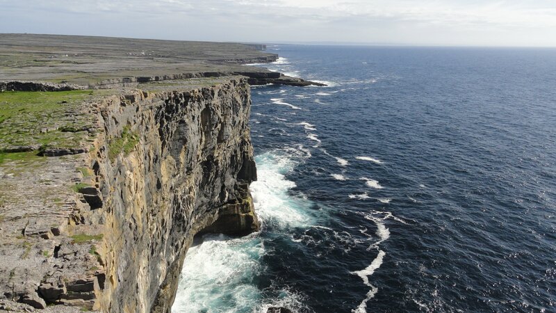 cliffs overlooking the ocean
