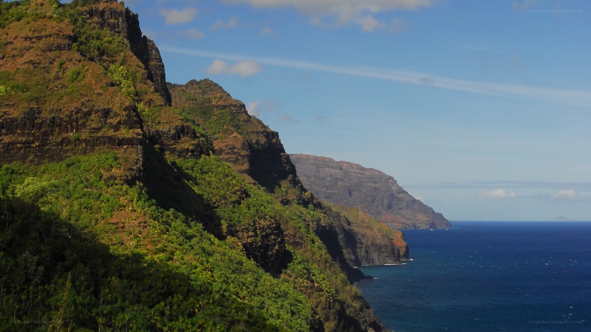 cliffs overlooking the ocean