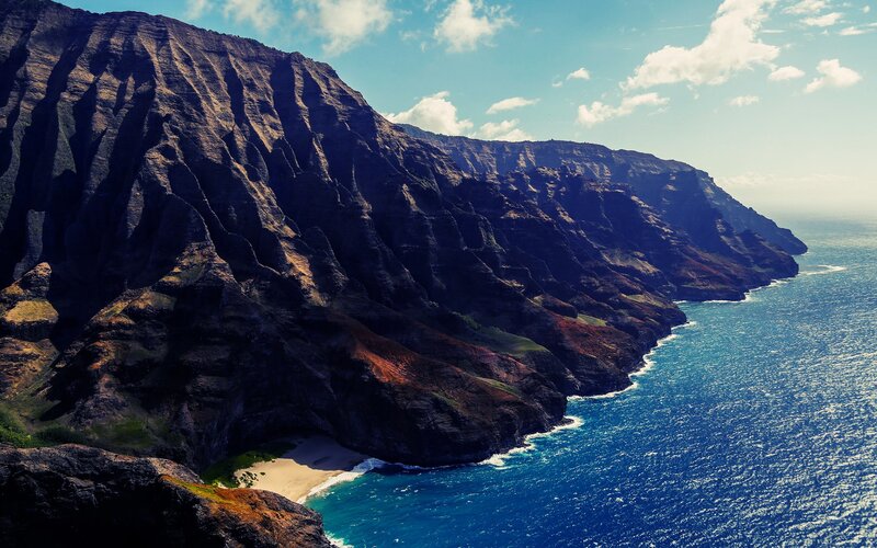 cliffs overlooking the ocean