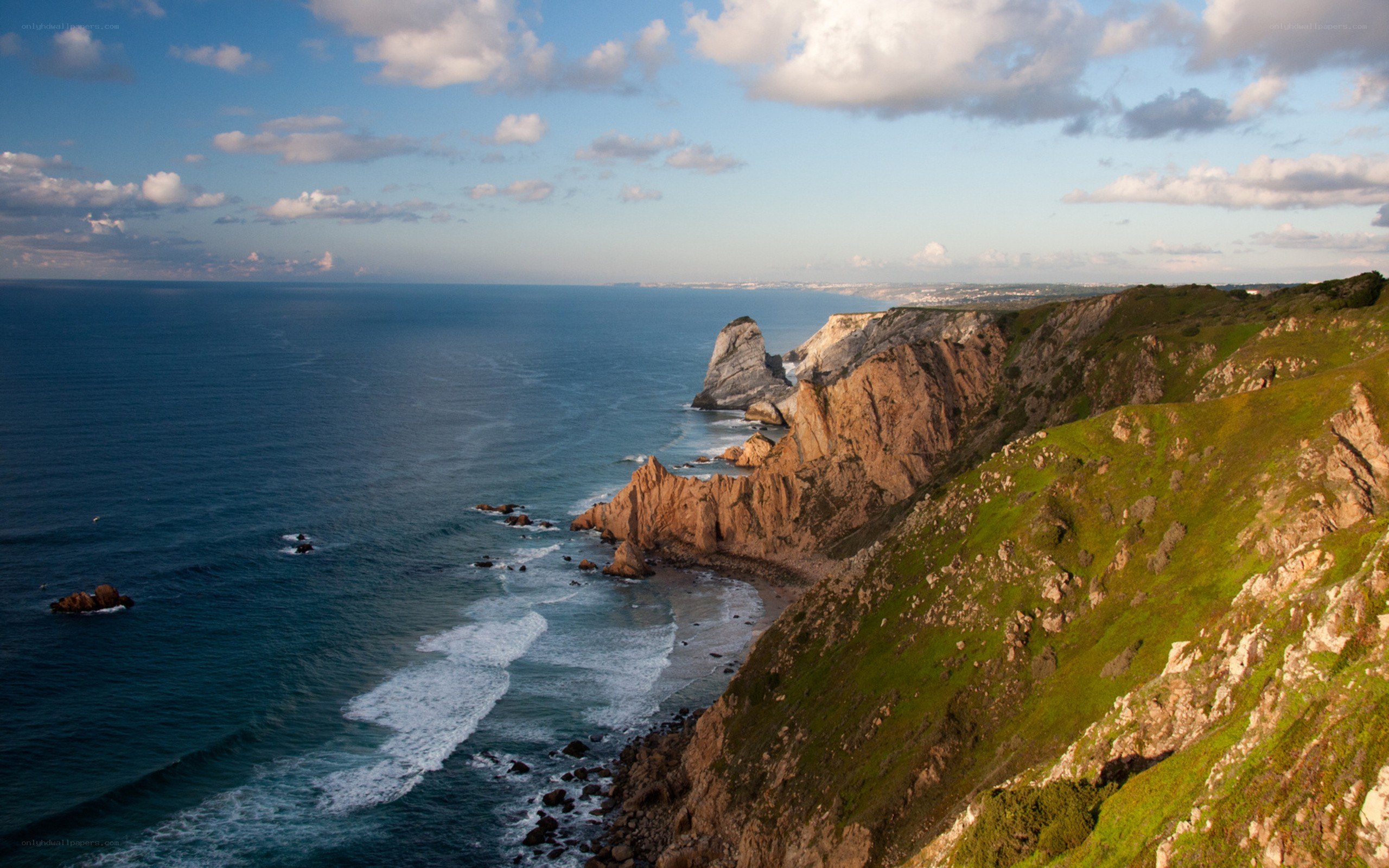 Cliffs overlooking the ocean