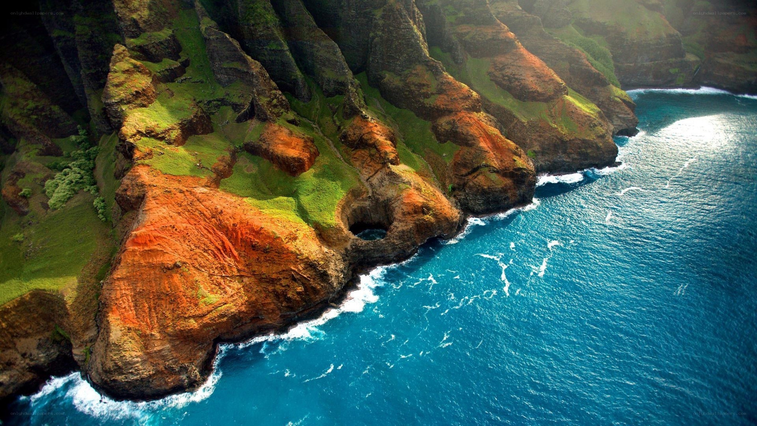 cliffs overlooking the ocean
