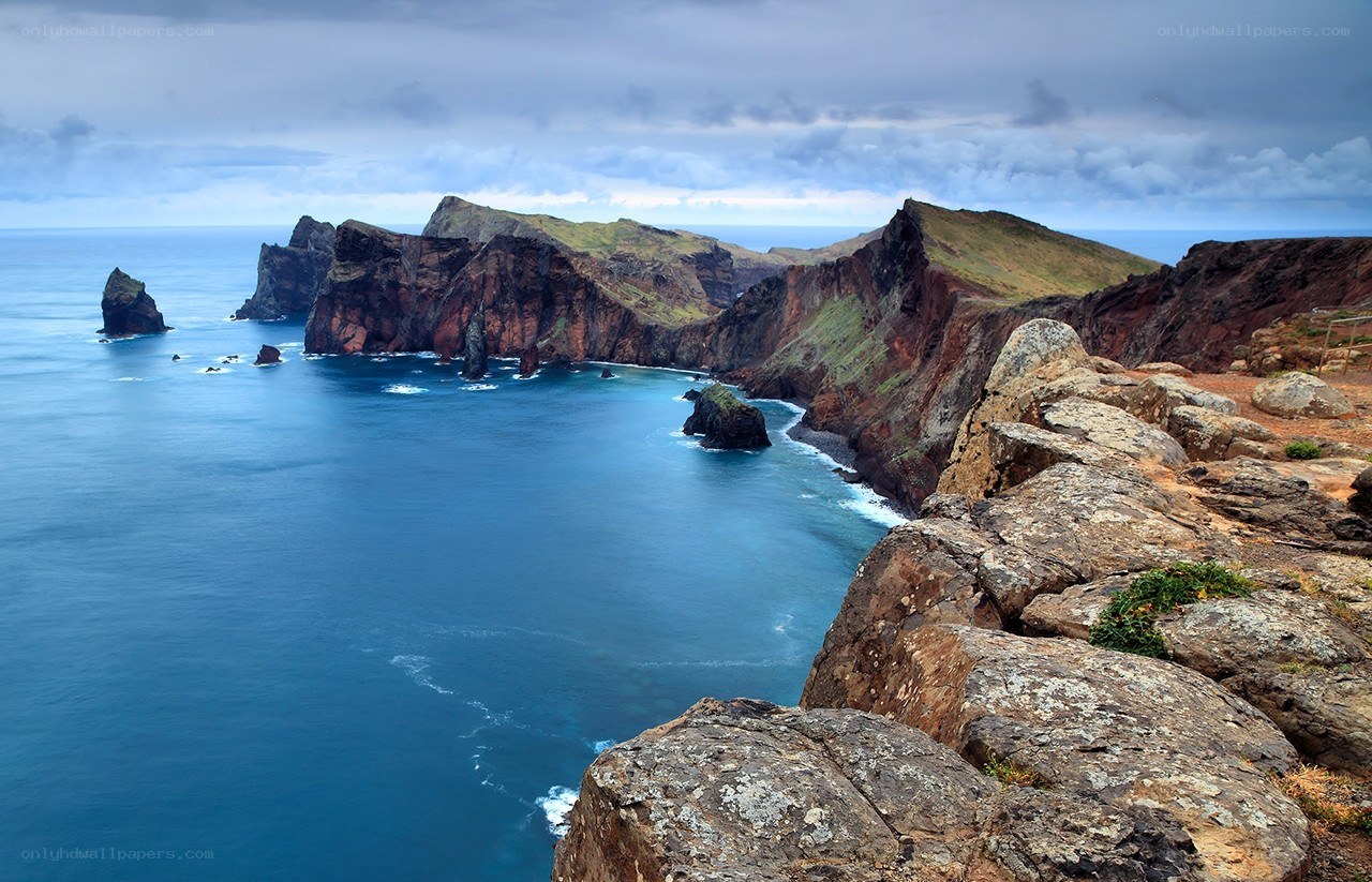 cliffs overlooking the ocean