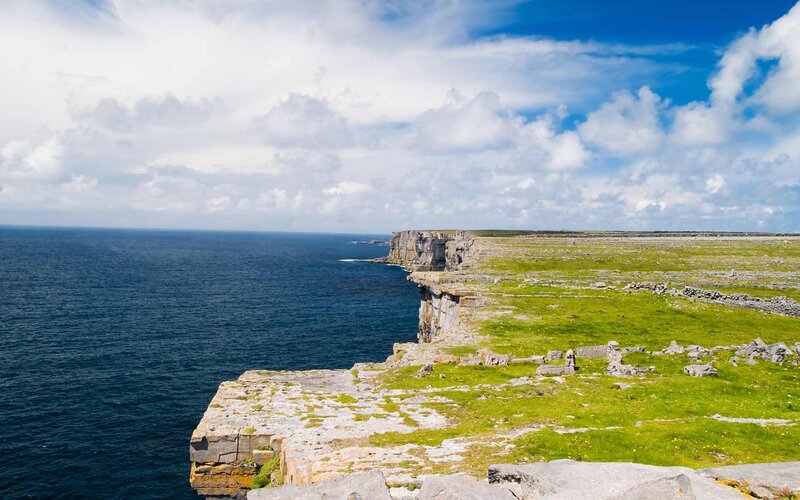cliffs overlooking the ocean