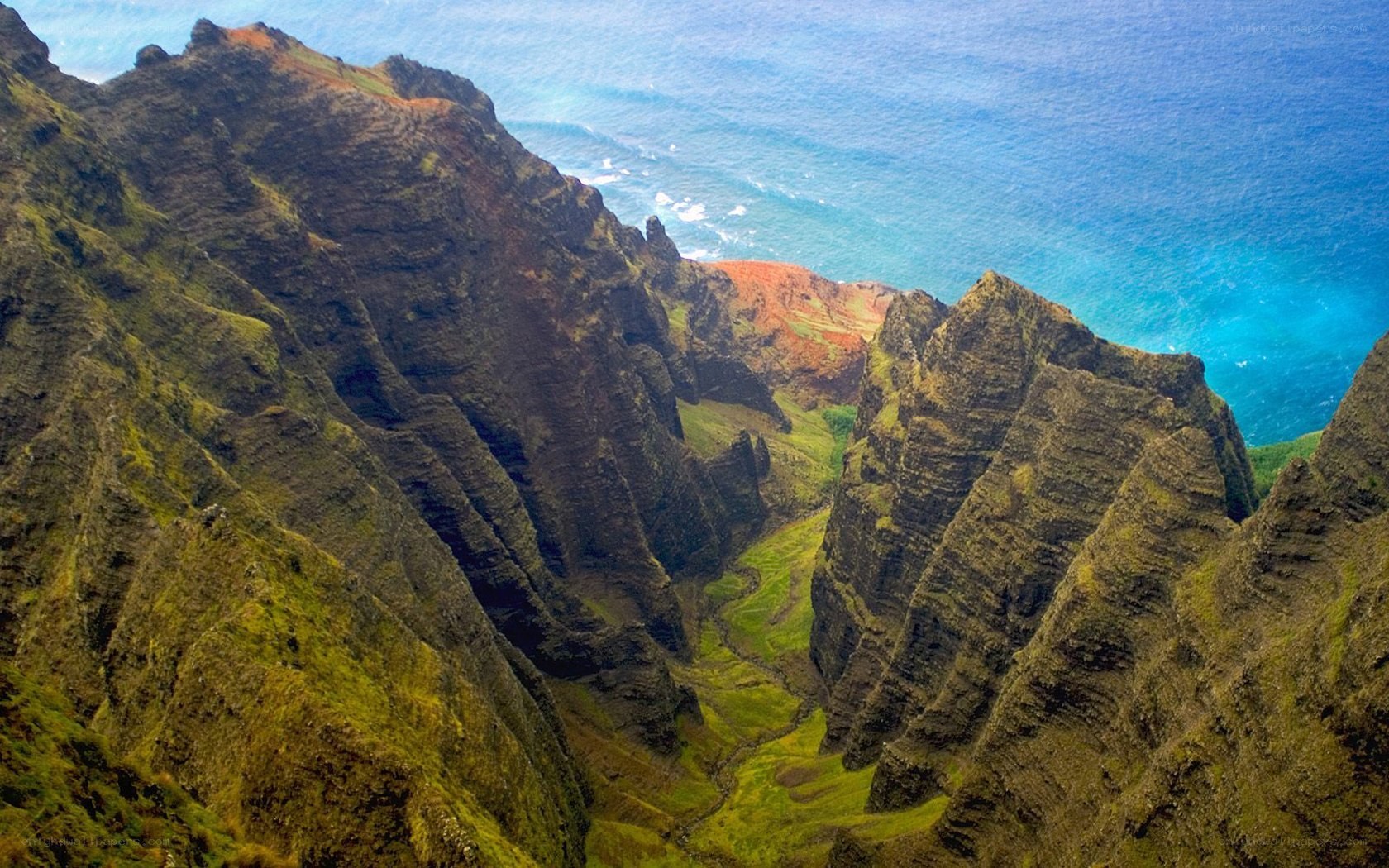 cliffs overlooking the ocean