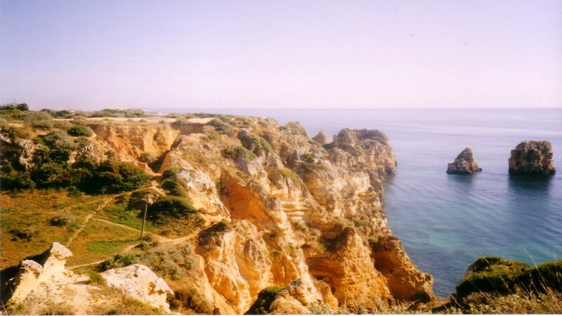 cliffs overlooking the ocean