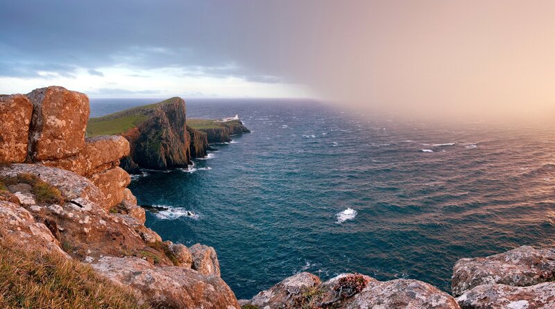 cliffs overlooking the sea
