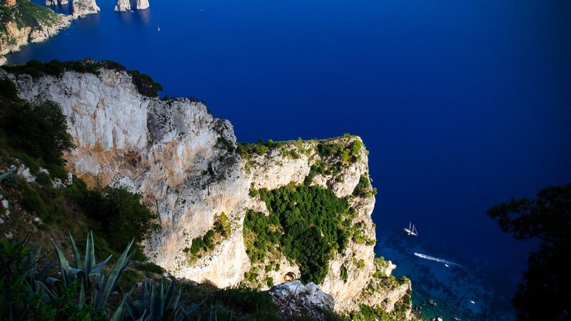 cliffs overlooking the sea